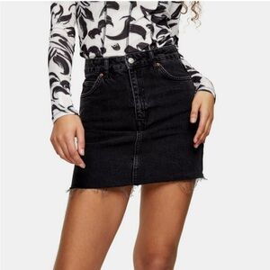 TOPSHOP denim miniskirt
